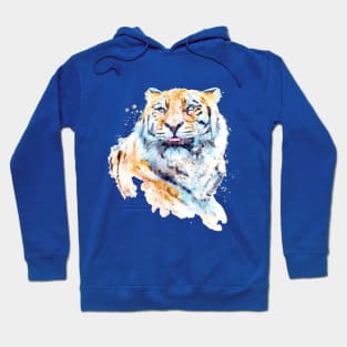 Siberian Tiger Looking Up Hoodie